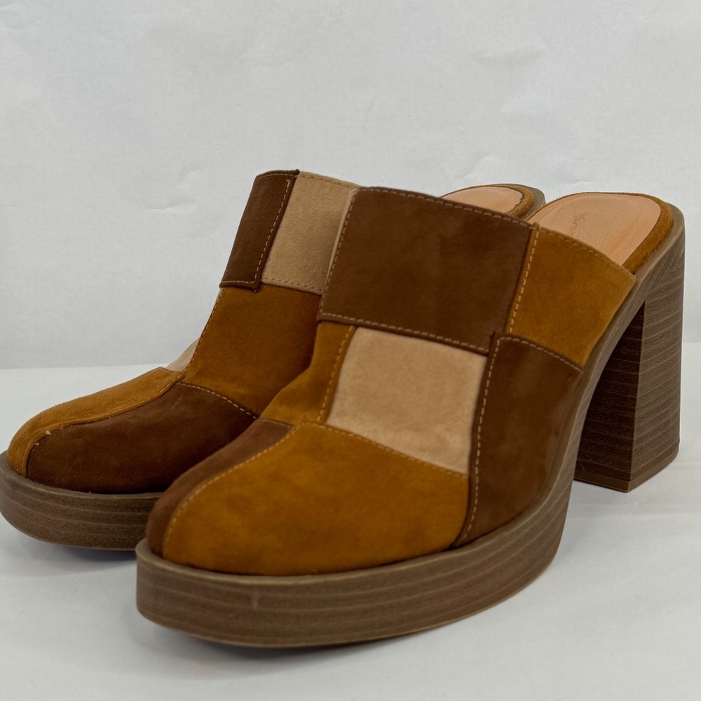 Universal Thread Womens Brown Patchwork Faux Sued… - image 6